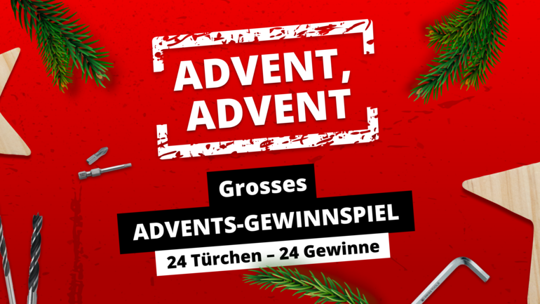 Banner Adventskalender Rhyner Maschinen und Werkzeuge 